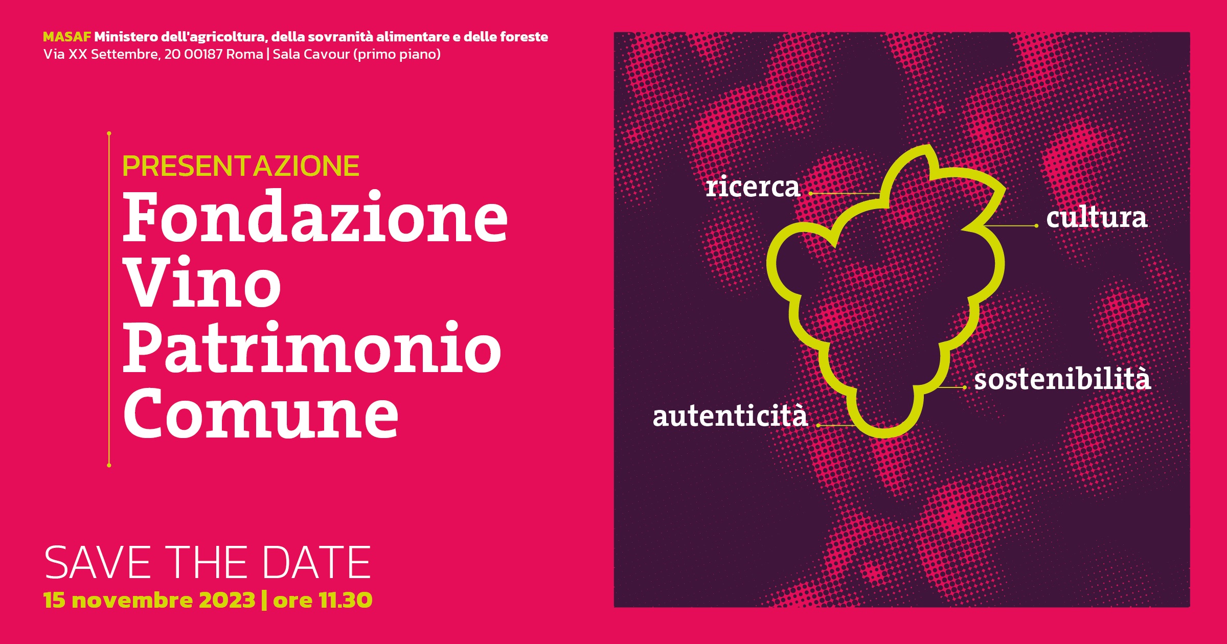 Nasce la Fondazione Vino Patrimonio Comune luogo di incontro tra le Imprese e il Mondo della Ricerca, a tutela della autenticità e per promuovere la sostenibilità dei vini italiani